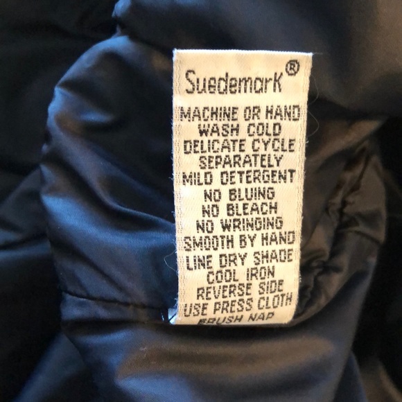 Shea Paris Vail size 14 Suede Leather & Fur Parka Made in USA Cinched Waist Tan - Picture 11 of 16